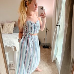 Giani Bini striped maxi Dress